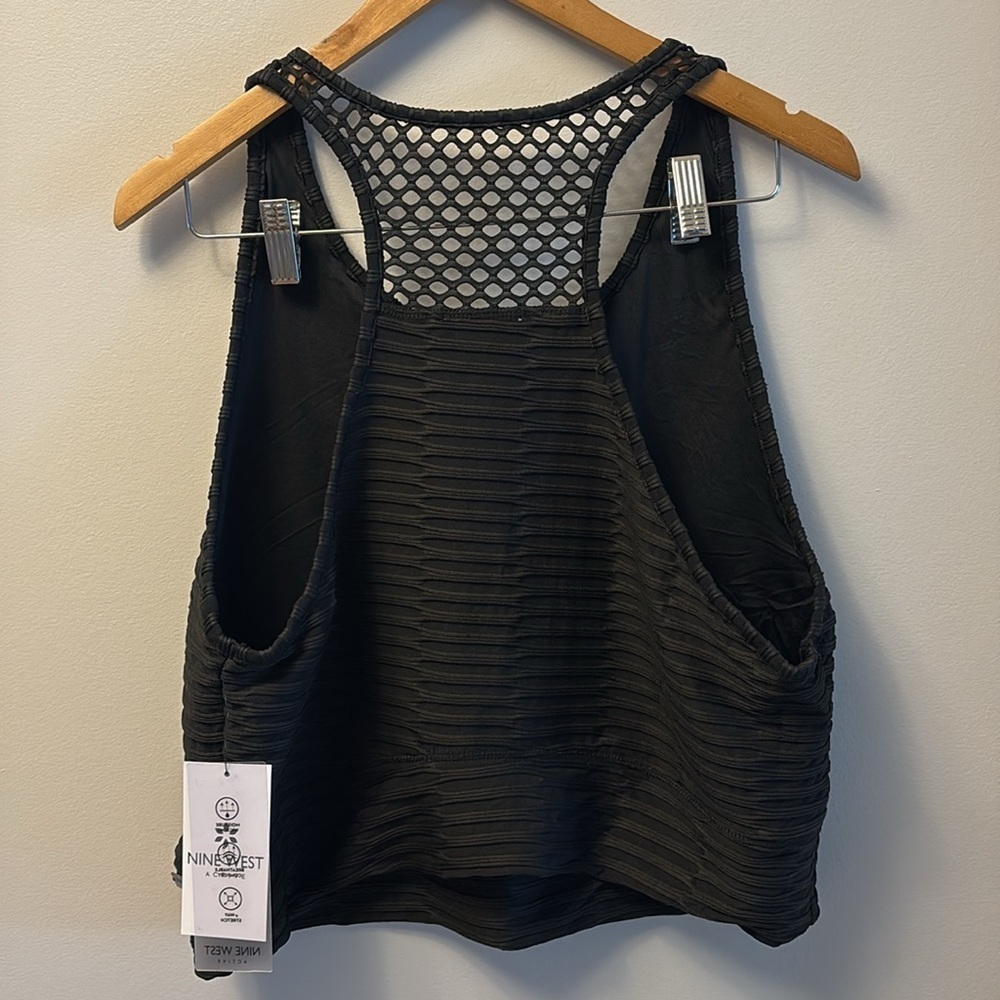 NWT Nine West Active Textured Mesh-Back Sports Bra in Black Size 3X - Picture 6 of 6